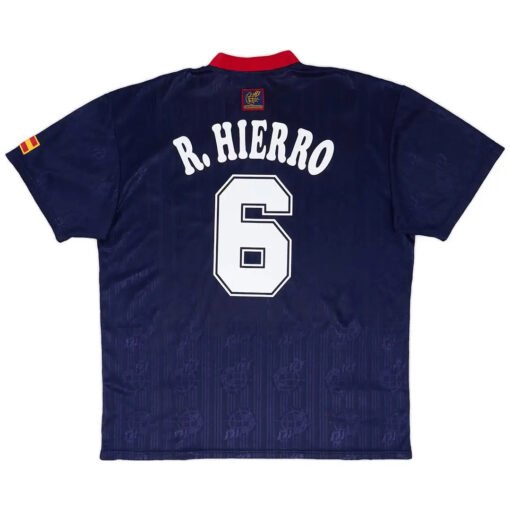 R.HIERRO6RetroSpainAwayJersey1996.jpg R. HIERRO #6 Spain 1996 Away Retro Football Jersey