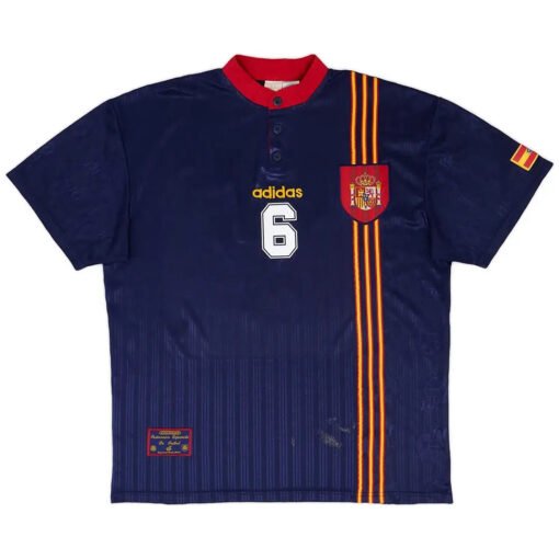 R.HIERRO6RetroSpainAwayJersey1996_2.jpg R. HIERRO #6 Spain 1996 Away Retro Football Jersey