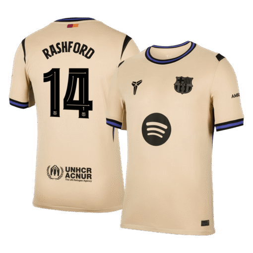 RASHFORD #14 Barcelona Away Soccer Jersey 2025/26 - UCL