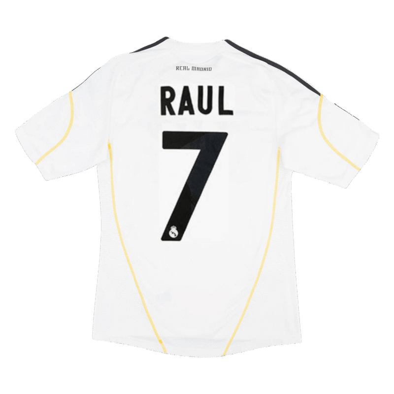 RAUL #7 Real Madrid 2009/10 Retro Home Soccer Jersey