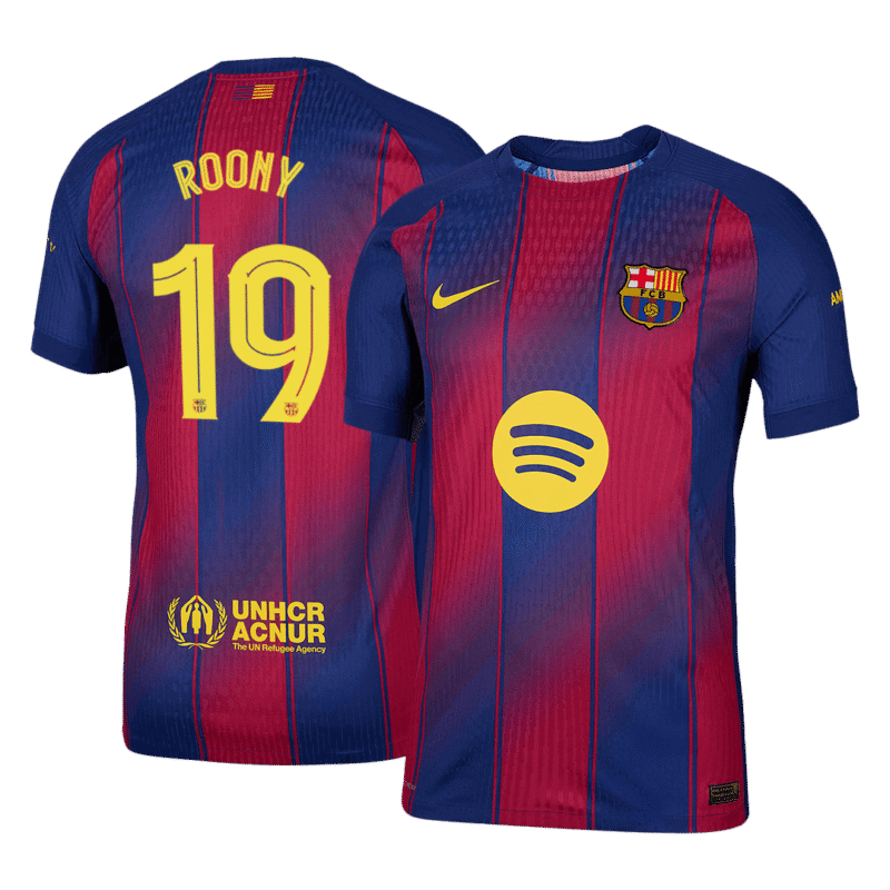 ROONY #19 Barcelona Home Player Version Soccer Jersey 2025/26 - UCL