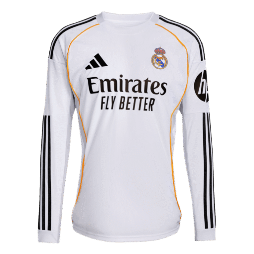 Real_Madrid_Home_Long_Sleeve_Jersey_2025_26-1.png Real Madrid Home Long Sleeve Jersey 2025/26