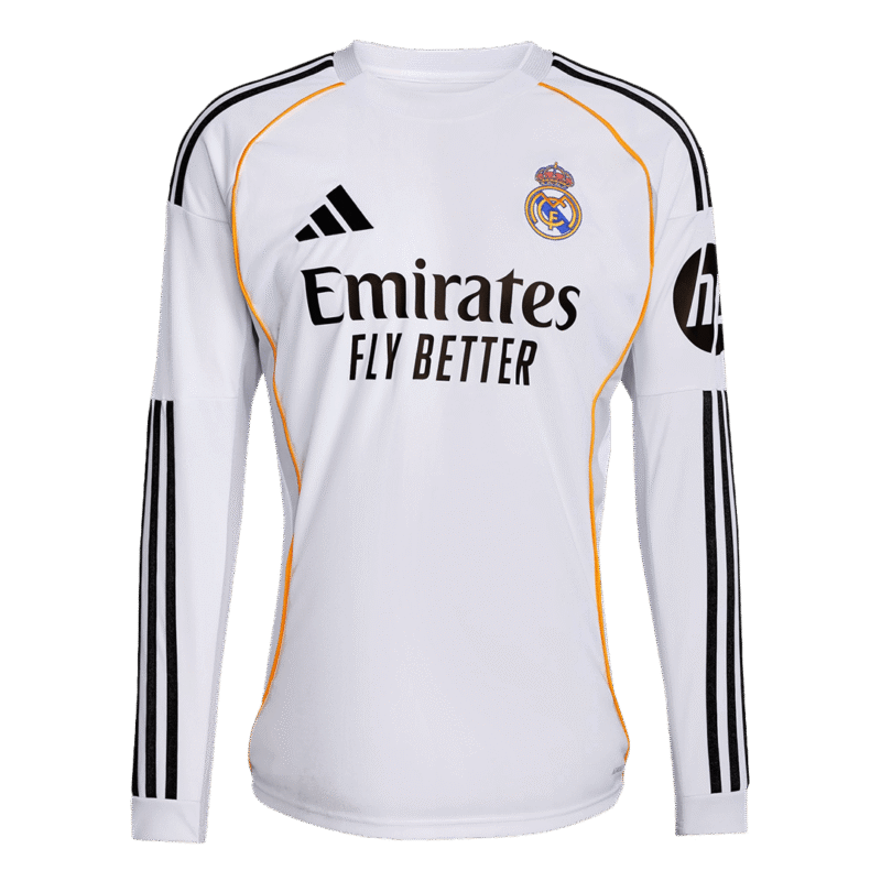 Real_Madrid_Home_Long_Sleeve_Jersey_2025_26-1.png Real Madrid Home Long Sleeve Jersey 2025/26