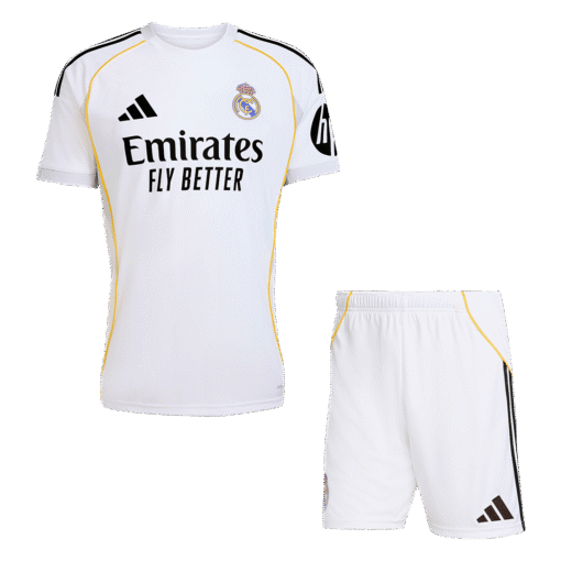 Real_Madrid_Home_Soccer_Jersey_Kit_Jersey_Shorts_2025_26_White-1.png Real Madrid Home Soccer Jersey Kit(Jersey+Shorts) 2025/26 White