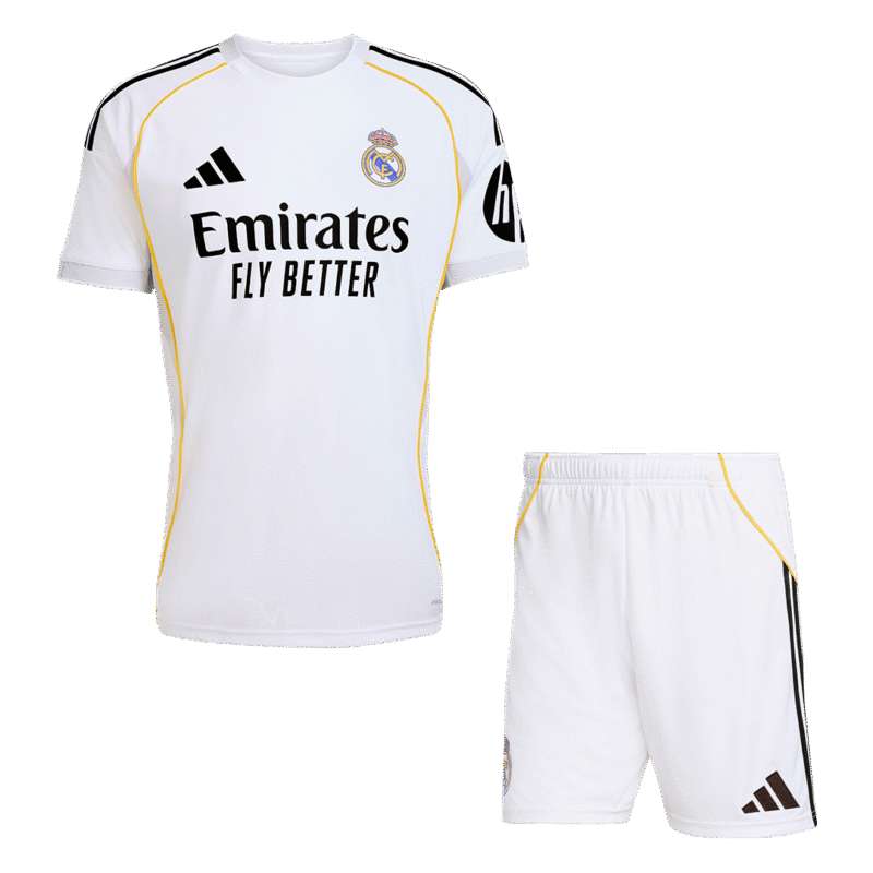 Real_Madrid_Home_Soccer_Jersey_Kit_Jersey_Shorts_2025_26_White-1.png Real Madrid Home Soccer Jersey Kit(Jersey+Shorts) 2025/26 White