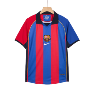 Retro Barcelona 2001/02 Home Soccer Jersey