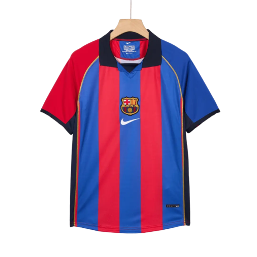 Retro Barcelona 2001/02 Home Soccer Jersey