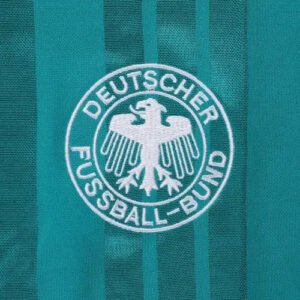 V?ller #9 Retro Germany Away Football Jersey Euro Cup 1992