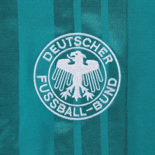V?ller #9 Retro Germany Away Football Jersey Euro Cup 1992