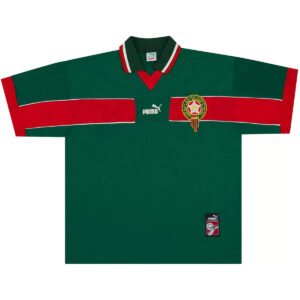 RetroMoroccoHomeJerseyWorldCup1998.jpg Retro Morocco 1998 Home Soccer Jersey