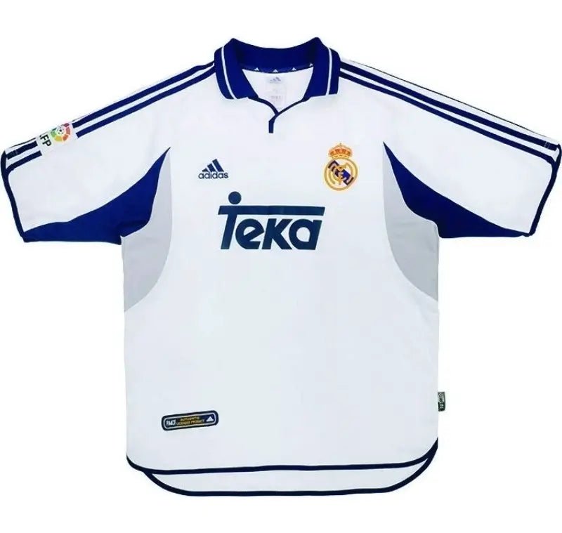 Real Madrid 2000/01 Home Retro Football Jersey