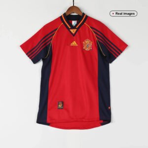 RetroSpainHomeJerseyWorldCup1998_2.jpg RAÚL #10 Spain 1998 Home Retro Football Jersey