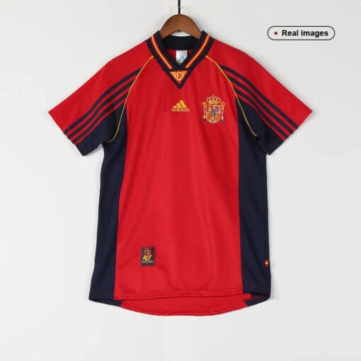RetroSpainHomeJerseyWorldCup1998_2.jpg RAÚL #10 Spain 1998 Home Retro Football Jersey