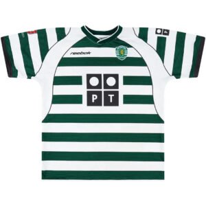 C.RONALDO #28 Sporting CP 2001/03 Home Retro Soccer Jersey