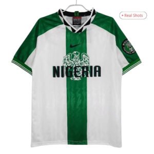 Okocha #10 Retro Nigeria Away Football Jersey 1996