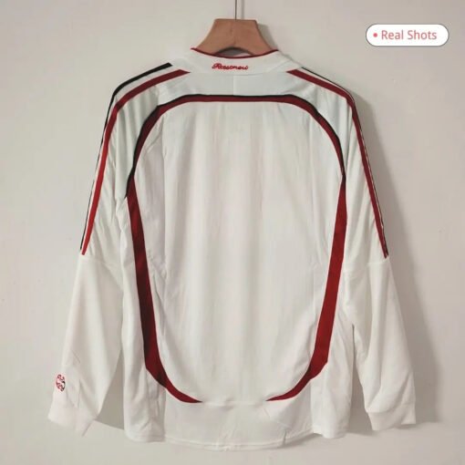 AC Milan 2006/07 Away Retro Long Sleeve Soccer Jersey