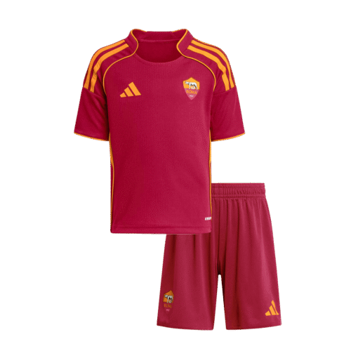 Roma_Home_Kids_Soccer_Jerseys_Kit_202526_1.png Roma Kid's Home Soccer Kit 2025/26 - Jersey+Shorts