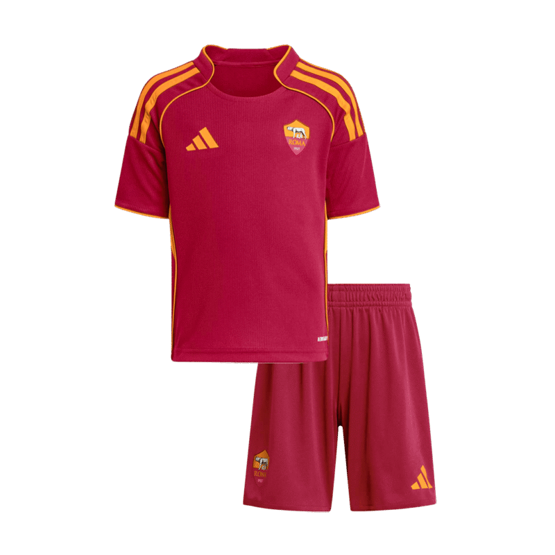 Roma_Home_Kids_Soccer_Jerseys_Kit_202526_1.png Roma Kid's Home Soccer Kit 2025/26 - Jersey+Shorts
