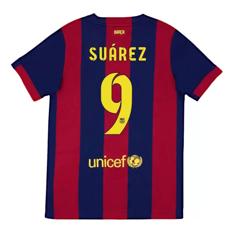 Barcelona SU??REZ #9 2014/15 Retro Home Soccer Jersey