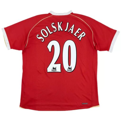Solskjaer20RetroManchesterUnitedHomeJersey200607.jpg Solskjaer #20 Manchester United 2006/07 Home Retro Soccer Jersey
