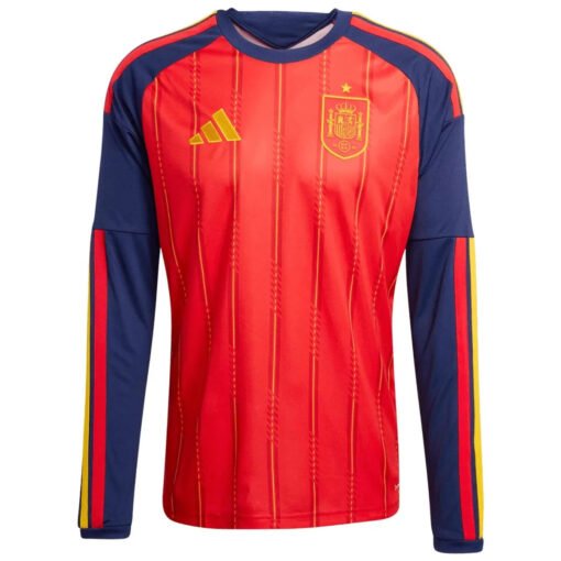 Spain_Home_Long_Sleeve_Jersey_World_Cup_2026_2.jpg Spain Home Long Sleeve Player Version Jersey 2026 World Cup