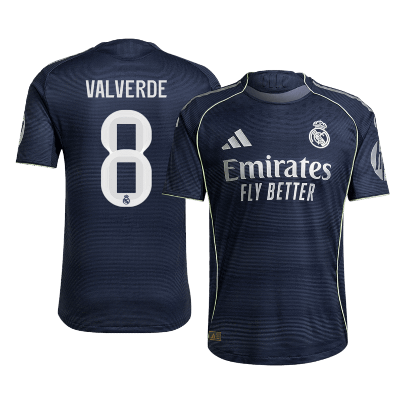 VALVERDE_8_Real_Madrid_Away_Player_Version_Soccer_Jersey_2025_26.png VALVERDE #8 Real Madrid Away Player Version Soccer Jersey 2025/26
