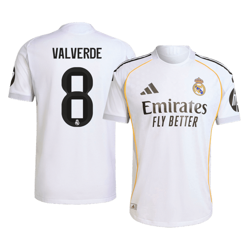 VALVERDE_8_Real_Madrid_Home_Player_Version_Soccer_Jersey_2025_26-1.png VALVERDE #8 Real Madrid Home Player Version Soccer Jersey 2025/26