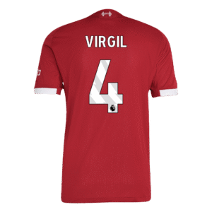 VIRGIL #4 Liverpool Home Player Version Soccer Jersey 2025/26