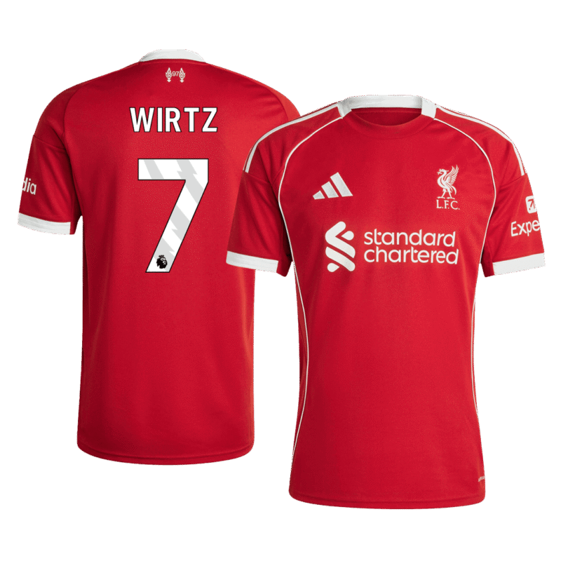 WIRTZ #7 Liverpool Home Soccer Jersey 2025/26