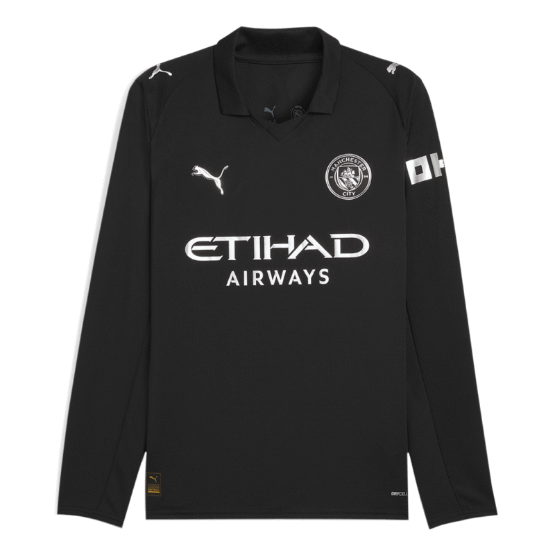 Manchester City Away Long Sleeve Soccer Jersey 2025/26