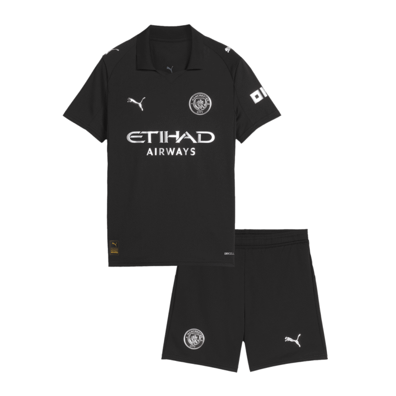 Manchester City Kid's Away Jersey Kit - Jersey+Shorts 2025/26