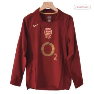 arsenal200506homelongjersey_2.jpg Arsenal 2005/06 Home Retro Soccer Jersey Long Sleeve