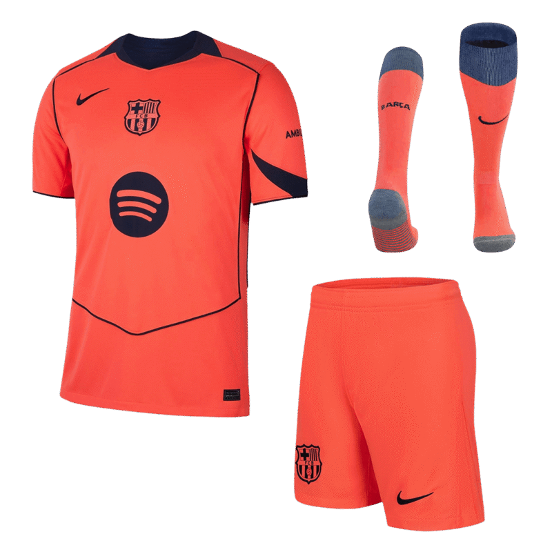 Barcelona Third Away Full Kit - Jersey+shorts+Socks 2025/26
