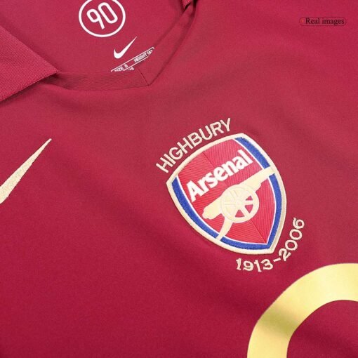 BERGKAMP #10 Arsenal 2005/06 Home Retro Soccer Jersey