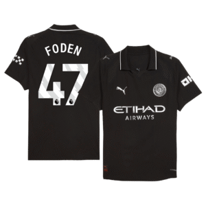 FODEN #47 Manchester City Away Player Version Soccer Jersey 2025/26