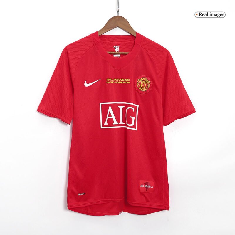 Manchester United 2007/08 Home Retro Soccer Jersey - UCL Final