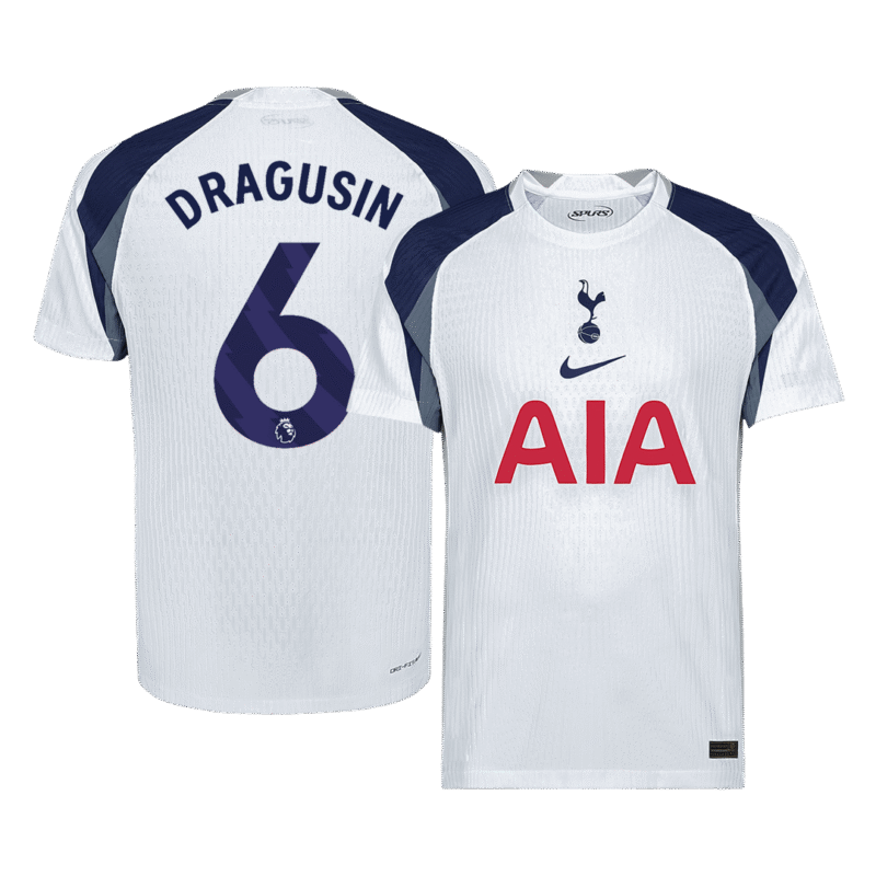 DRAGUSIN #6 Tottenham Hotspur Home Player Version Soccer Jersey 2025/26