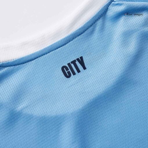 Manchester City Home Long Sleeve Soccer Jersey 2025/26