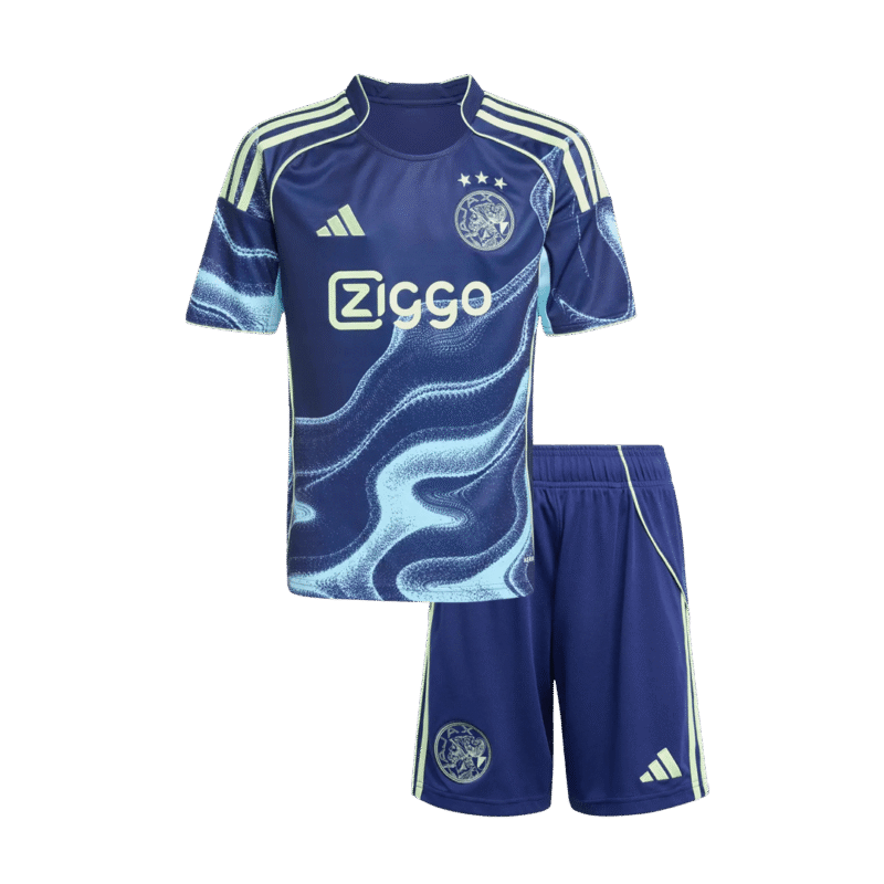 d5d742aa596f171f2922db9b64aaab53.png Ajax Kid's Away Kit - Jersey+Shorts 2025/26