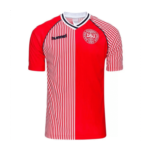 Denmark 1986 Home Retro Football Jersey