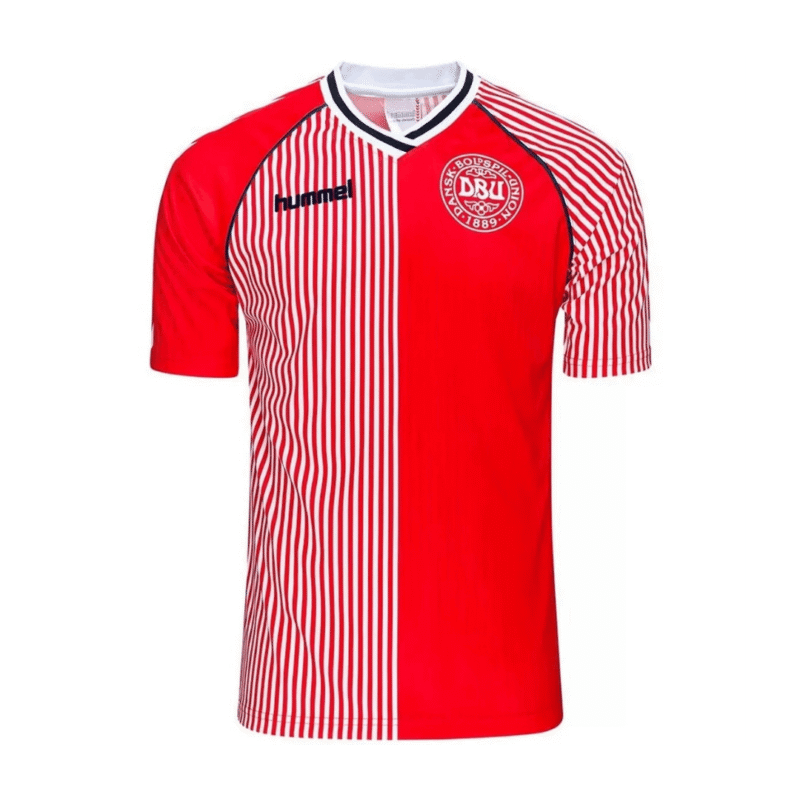 Denmark 1986 Home Retro Football Jersey