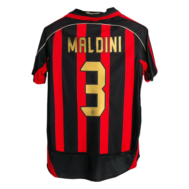 MALDINI #3 Retro 2006/07 AC Milan Home Soccer Jersey