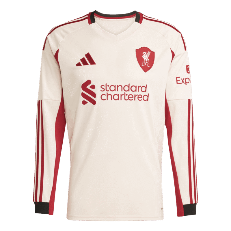 Liverpool Away Long Sleeve Soccer Jersey 2025/26