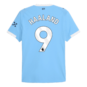 ea27ae7cc84ce37e91e20010ffe28462.png HAALAND #9 Manchester City Home Player Version Soccer Jersey 2025/26 Blue
