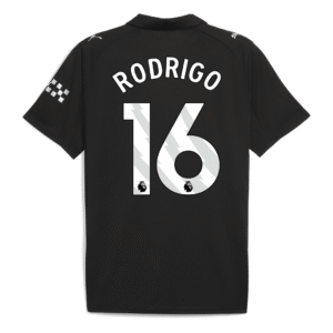 RODRIGO #16 Manchester City Away Soccer Jersey 2025/26