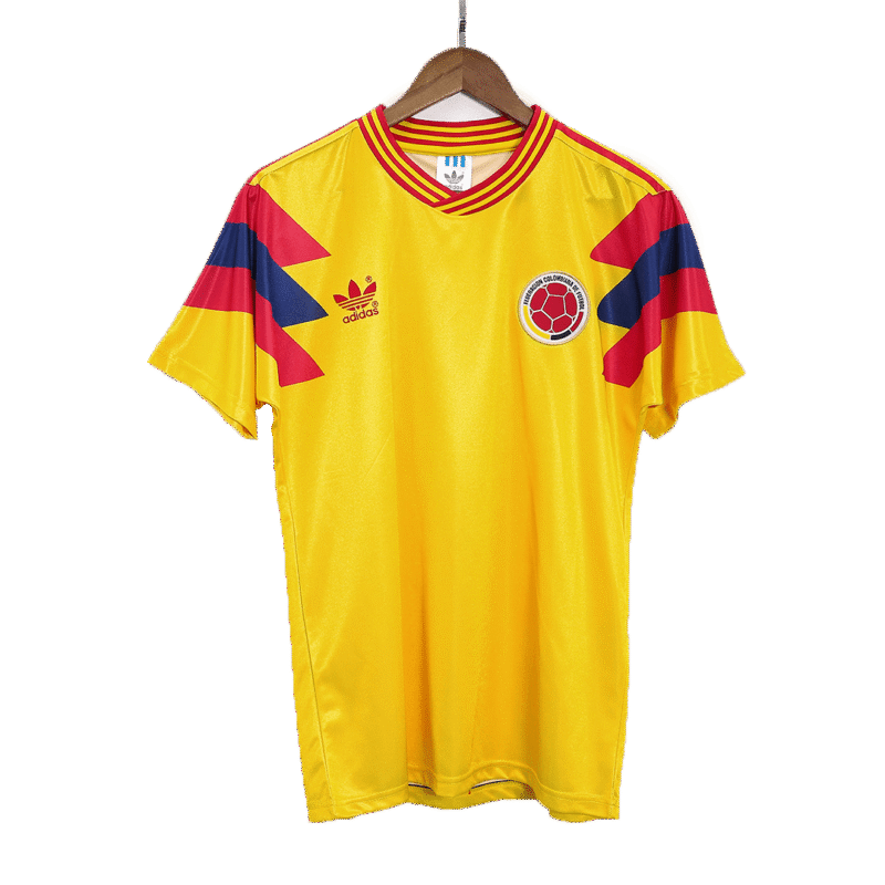 f5c4f29f761561f4c5ced8c216127bff.png Colombia 1990 Home Retro Football Jersey