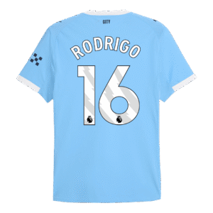 f923f127695820c1ec2a4983f3dab278.png RODRIGO #16 Manchester City Home Player Version Soccer Jersey 2025/26 Blue
