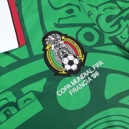 fcc3f335a21cdd8883d61922707891bc.jpg Mexico 1998 Home Retro Football Jersey