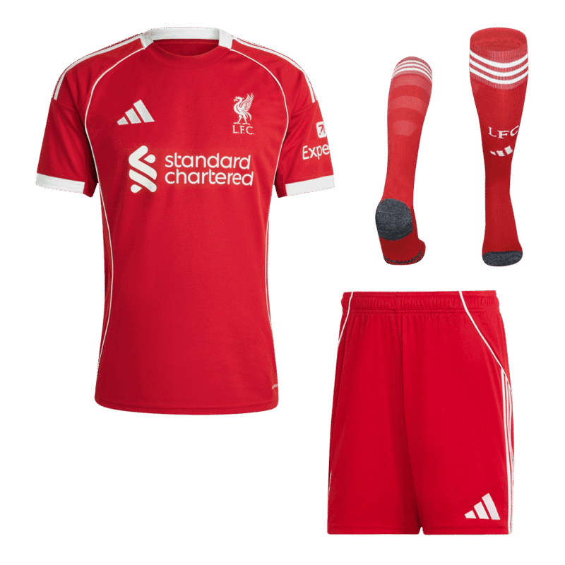 Liverpool Home Full Kit - Jersey+Shorts+Socks 2025/26