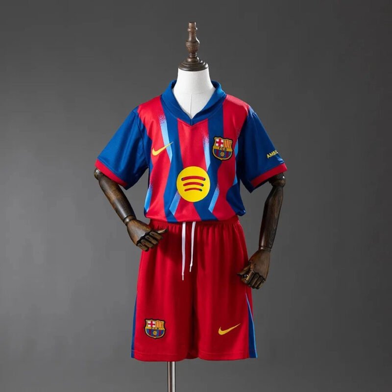 kids_Barcelona_Jersey_25_26_Fourth_Football_Kit_2.jpg Barcelona Kid's Fourth Away Soccer Kit - Jersey+Shorts 2025/26